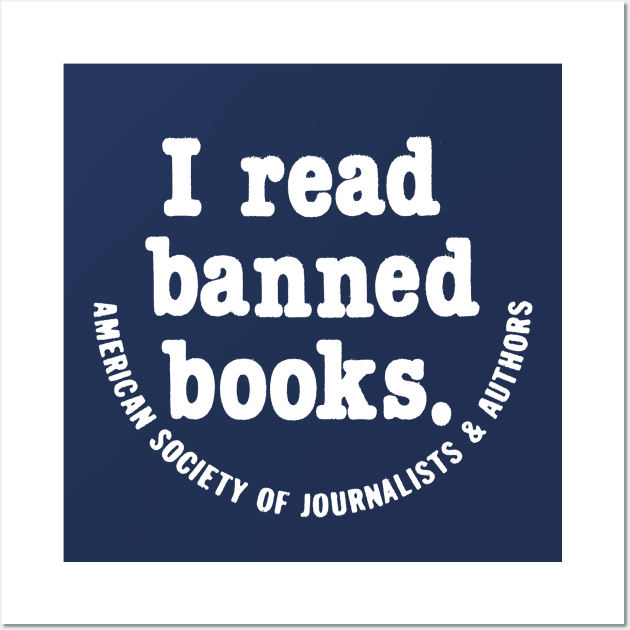 I Read Banned Books / Vintage Book Lover Geek Gift Wall Art by DankFutura